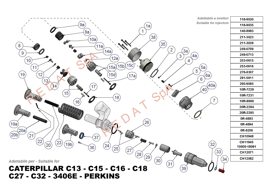 CATERPILLAR C13/C15/C16/C18/C27/C32/3406E/PERKINS